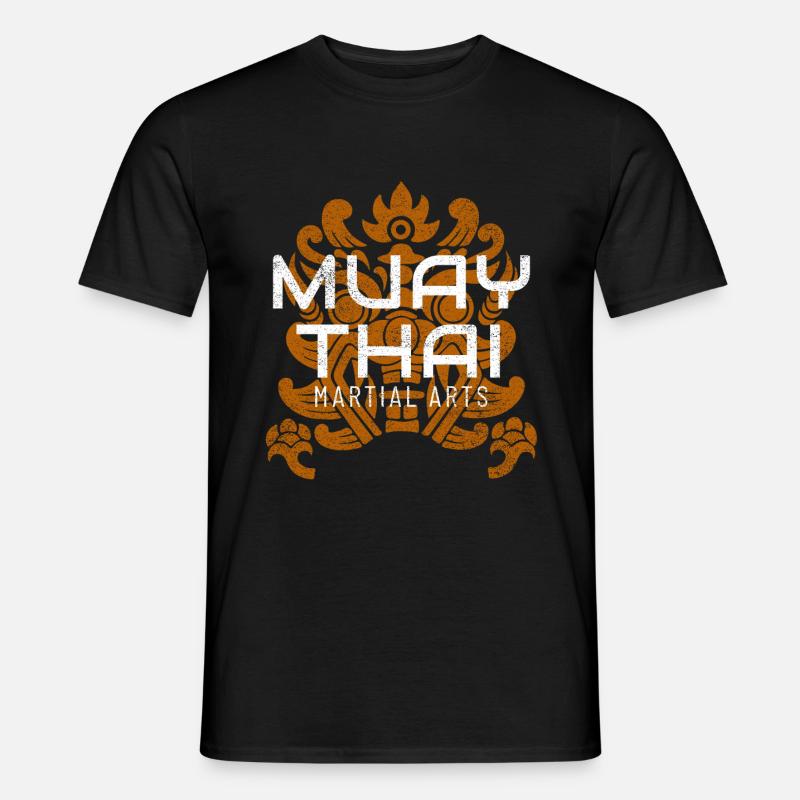 Muay Thai Kampfsport - Männer T-Shirt - Schwarz