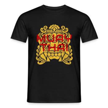 Muay Thai - T-shirt homme - noir - Devant - AI Model Male 178 light (178cm)