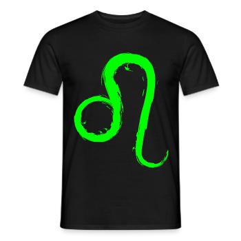 Löwe Leo Sternzeichen Design Symbol Grün Neu - Männer T-Shirt - Schwarz - Vorne - AI Model Male 178 light (178cm)