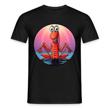 Crevettes de yoga - T-shirt homme - noir - Devant - AI Model Male 178 light (178cm)
