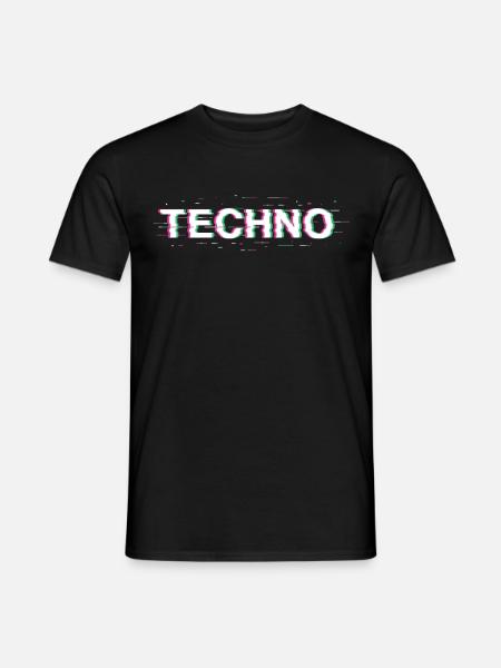 Techno 3D Rave Festival - Men's T-Shirt - black