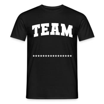 Team - Männer T-Shirt - Schwarz - Vorne - AI Model Male 178 light (178cm)