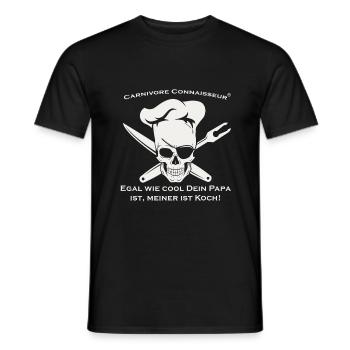 Shirt für Köche: Egal wie cool dein Papa ist, me - Männer T-Shirt - Schwarz - Vorne - AI Model Male 178 light (178cm)