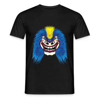 Waggis Maske Basler Fasnacht Morgenstreich Basel - Männer T-Shirt - Schwarz - Vorne - AI Model Male 178 light (178cm)