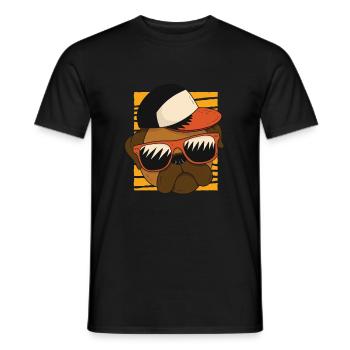 Coole Swag Bulldogge - Männer T-Shirt - Schwarz - Vorne - AI Model Male 178 light (178cm)