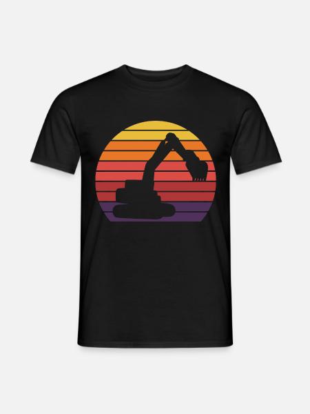 Bagger - Männer T-Shirt - Schwarz