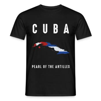 Kuba - Männer T-Shirt - Schwarz - Vorne - AI Model Male 178 light (178cm)