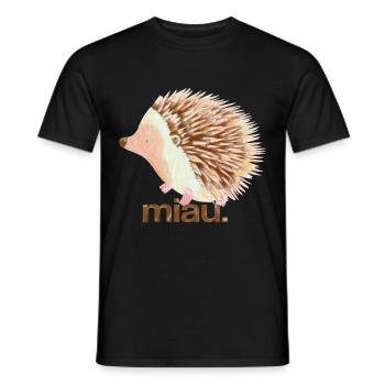 miau - T-shirt homme - noir - Devant - AI Model Male 178 light (178cm)