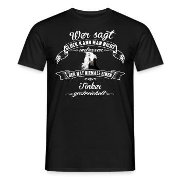 Tinker luck - Men's T-Shirt - black - Front - AI Model Male 178 light (178cm)