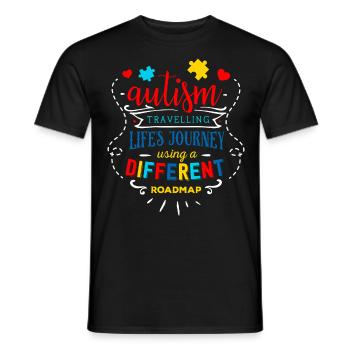 Autism Gift Asperger's Parents Awareness ADHD - Men's T-Shirt - black - Front - AI Model Male 178 light (178cm)