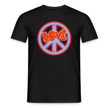 Liebe - Männer T-Shirt - Schwarz - Vorne - AI Model Male 178 light (178cm)