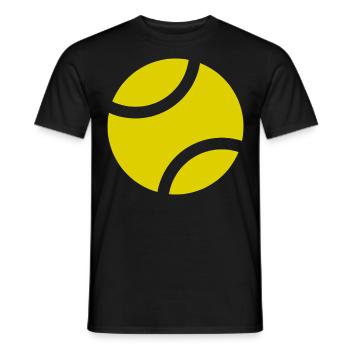 Tennis Tennis Player Tennis Ball Tennis Lovers - Men's T-Shirt - black - Front - AI Model Male 178 light (178cm)
