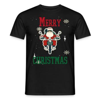Christmas Holidays Family - Men's T-Shirt - black - Front - AI Model Male 178 light (178cm)