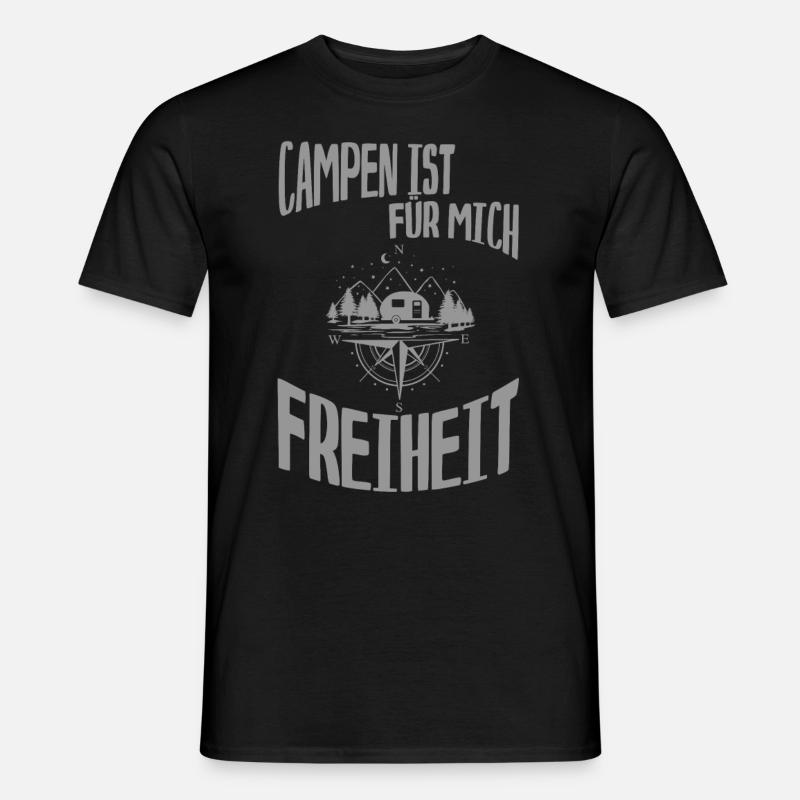 Stellplatz - Männer T-Shirt - Schwarz