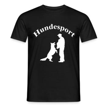 Hundesport 4 - Männer T-Shirt - Schwarz - Vorne - AI Model Male 178 light (178cm)