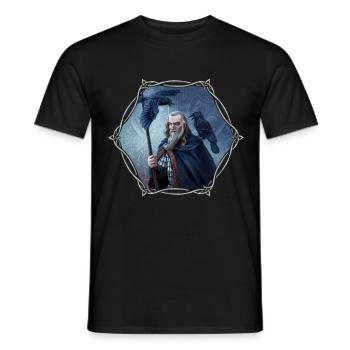 Odin - Men's T-Shirt - black - Front - AI Model Male 178 light (178cm)