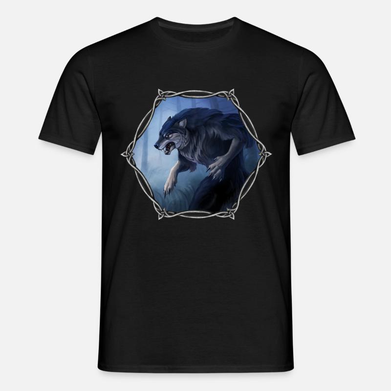Werwolf - Männer T-Shirt - Schwarz