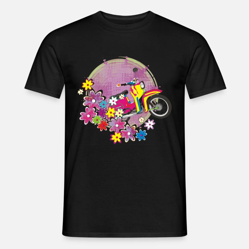 Schwalbe bunt - Männer T-Shirt - Schwarz