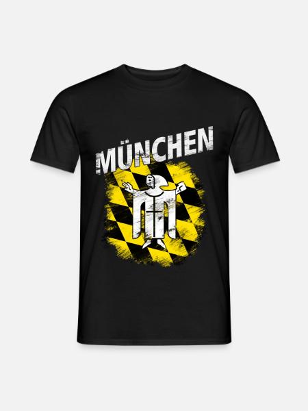 München - Männer T-Shirt - Schwarz