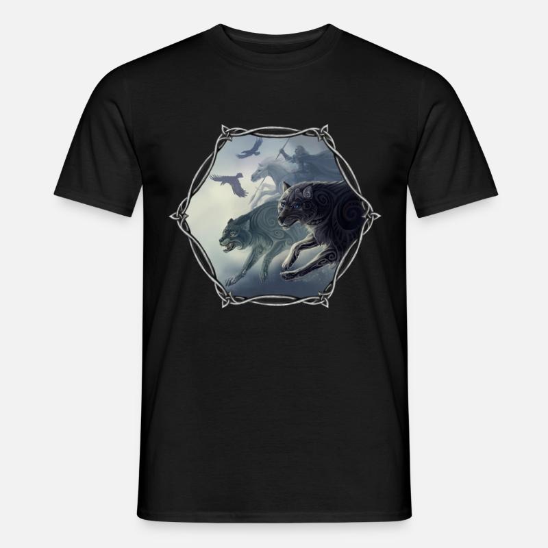 Odins wilde Jagd - Männer T-Shirt - Schwarz