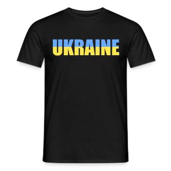 ukraine - Men's T-Shirt - black - Front - AI Model Male 178 light (178cm)