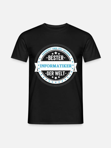 Geprüft und 100% sicher - Männer T-Shirt - Schwarz