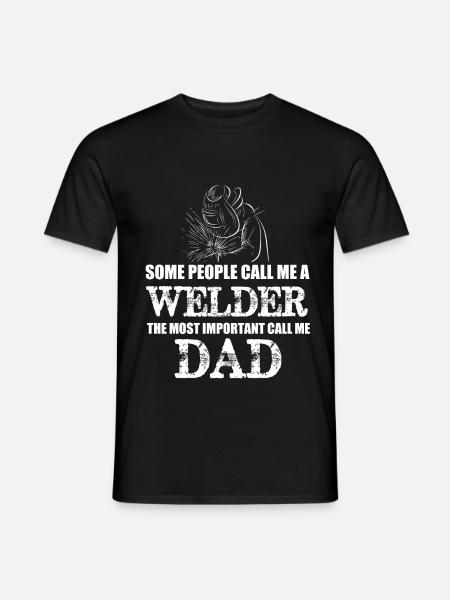 Lasser vader lasser lasser papa - Heren T-shirt - zwart