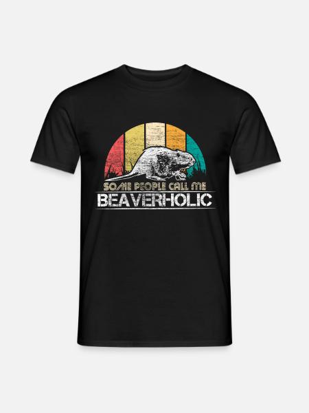 Beaver Gift Idea - Men's T-Shirt - black
