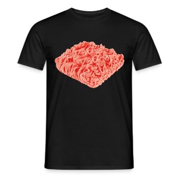 Hackfleisch - Men's T-Shirt - black - Front - AI Model Male 178 light (178cm)