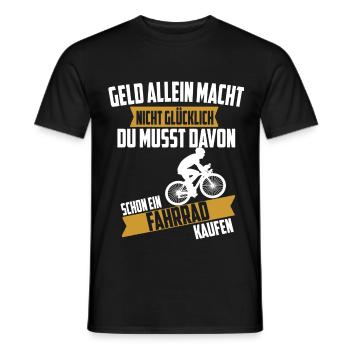 Bicycle Saying Gift - Men's T-Shirt - black - Front - AI Model Male 178 light (178cm)