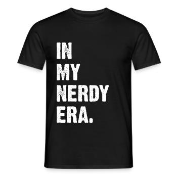 À mon époque de nerd - T-shirt homme - noir - Devant - AI Model Male 178 light (178cm)