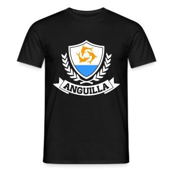 Anguilla - Männer T-Shirt - Schwarz - Vorne - AI Model Male 178 light (178cm)