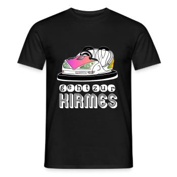 Fairground Ride shop bumper car - Men's T-Shirt - black - Front - AI Model Male 178 light (178cm)