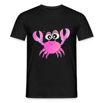 Crabes - Berta le Crabe - T-shirt homme - noir - Devant - AI Model Male 178 light (178cm)