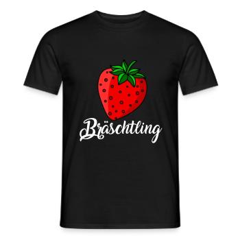 Dialecte souabe - Bräschtling schwabenland - T-shirt homme - noir - Devant - AI Model Male 178 light (178cm)
