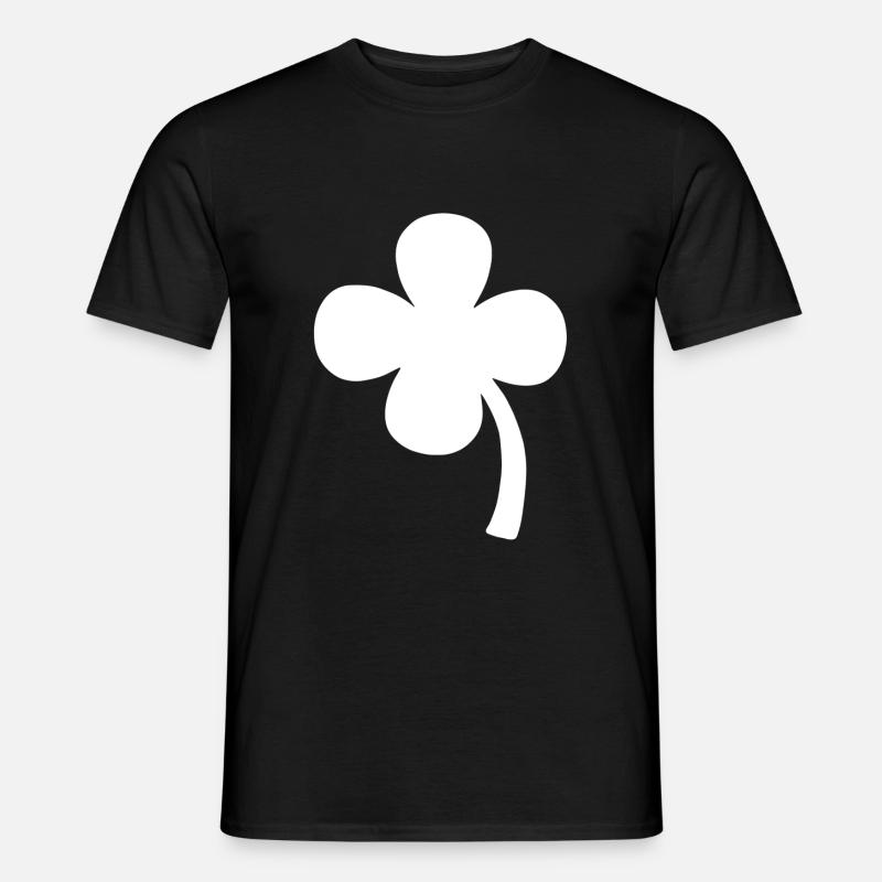 Graphic Clover Leaf - Männer T-Shirt - Schwarz