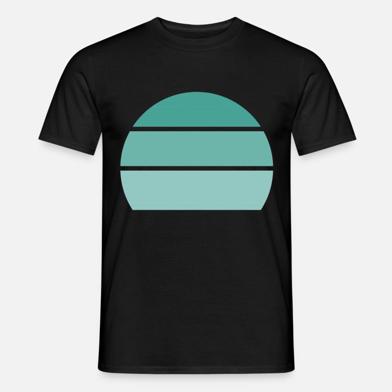 Blue - Sunset - Men's T-Shirt - black