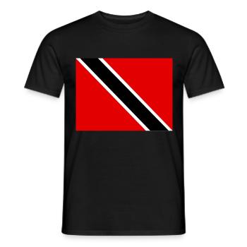 Flag of Trinidad Tobago () - Men's T-Shirt - black - Front - AI Model Male 178 light (178cm)