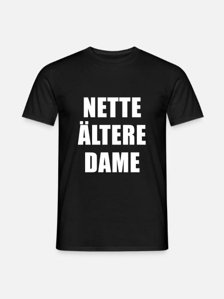 Nice older lady - Men's T-Shirt - black