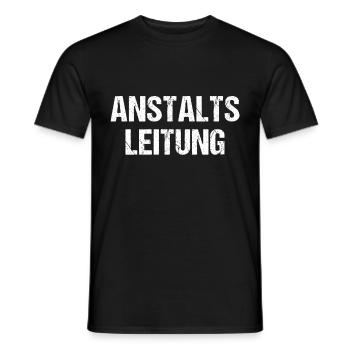 Anstaltsleitung - Männer T-Shirt - Schwarz - Vorne - AI Model Male 178 light (178cm)