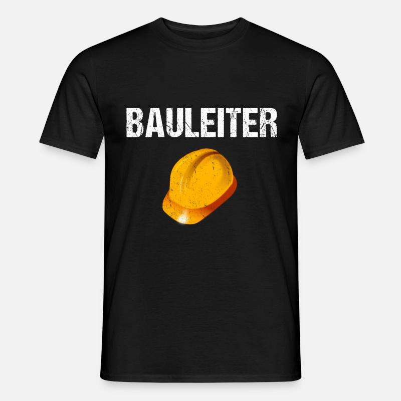 Bauleiter - Männer T-Shirt - Schwarz