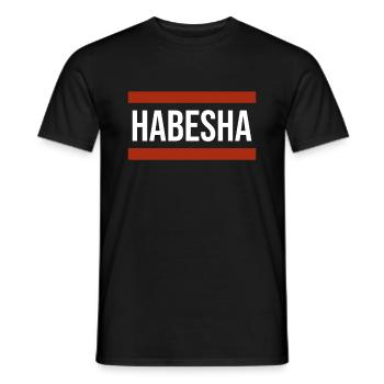 Habesha Éthiopie Érythrée Idée cadeau - T-shirt homme - noir - Devant - AI Model Male 178 light (178cm)