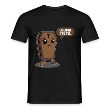 I See Dead People Pathologist Funeral Mortician - Männer T-Shirt - Schwarz - Vorne - AI Model Male 178 light (178cm)