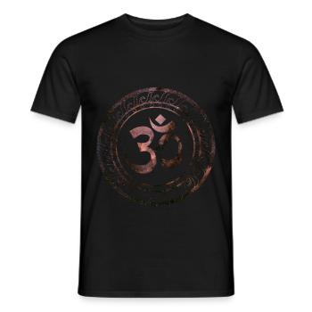Om Ohm Aum Symbol Yoga spirituel cadeau - T-shirt homme - noir - Devant - AI Model Male 178 light (178cm)