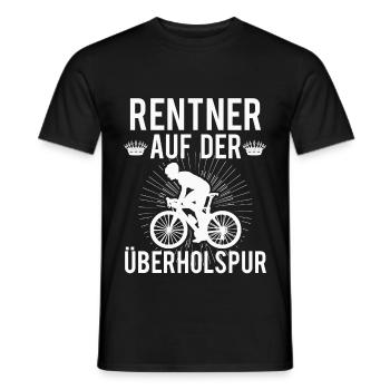 Rentner Rennrad Fahrrad - Männer T-Shirt - Schwarz - Vorne - AI Model Male 178 light (178cm)