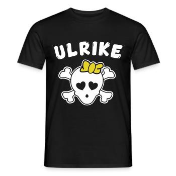 Pirate Ulrike Design for Girls and Women - Men's T-Shirt - black - Front - AI Model Male 178 light (178cm)