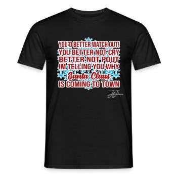 Christmas Christmas Christmas Christmas - Men's T-Shirt - black - Front - AI Model Male 178 light (178cm)