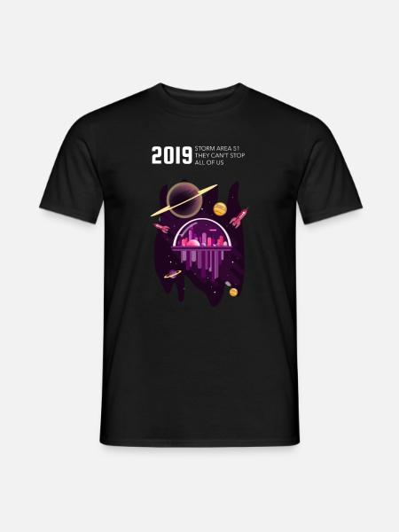 Zone 51 - T-shirt homme - noir