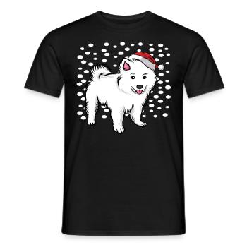 Christmas Dog Dog Four-legged friend Gift idea - Men's T-Shirt - black - Front - AI Model Male 178 light (178cm)