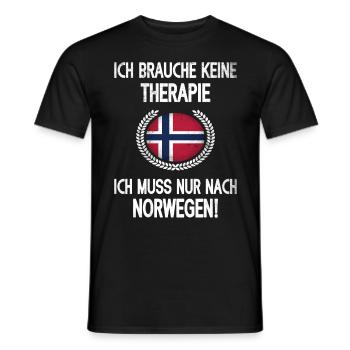 Norwegen Spruch Norwegische Flagge - Männer T-Shirt - Schwarz - Vorne - AI Model Male 178 light (178cm)